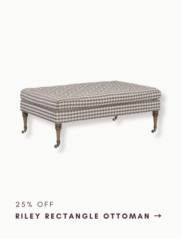 25% Off: Riley Rectangle Ottoman