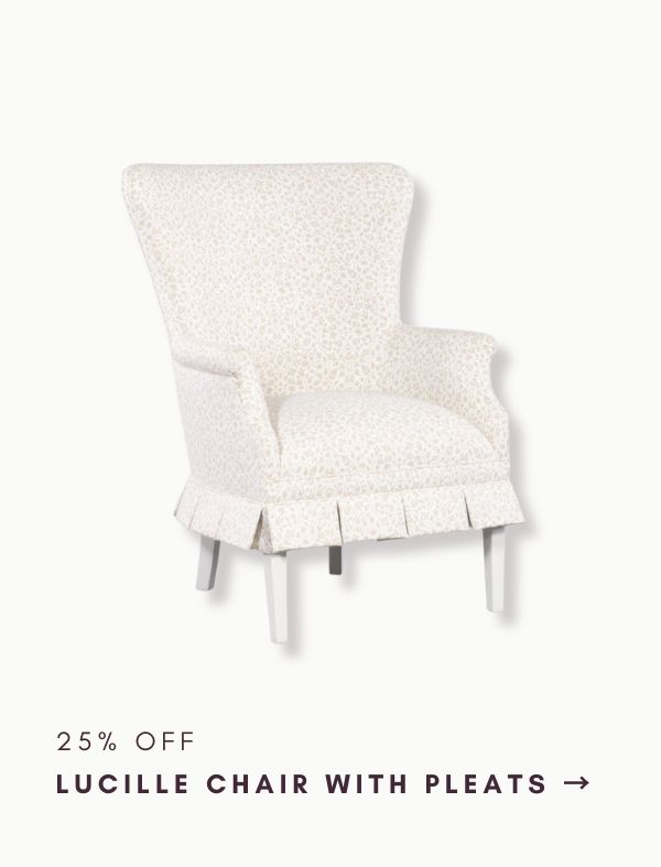 25% Off: Lucille Chair with Pleats