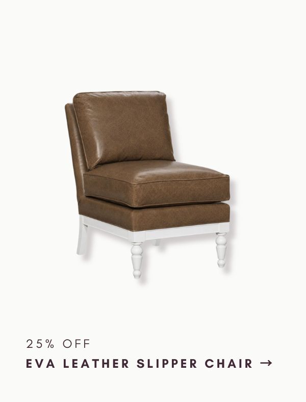 25% Off: Eva Leather Slipper Chair