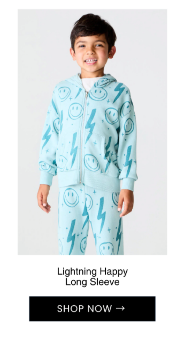 Lightning Happy Long Sleeve