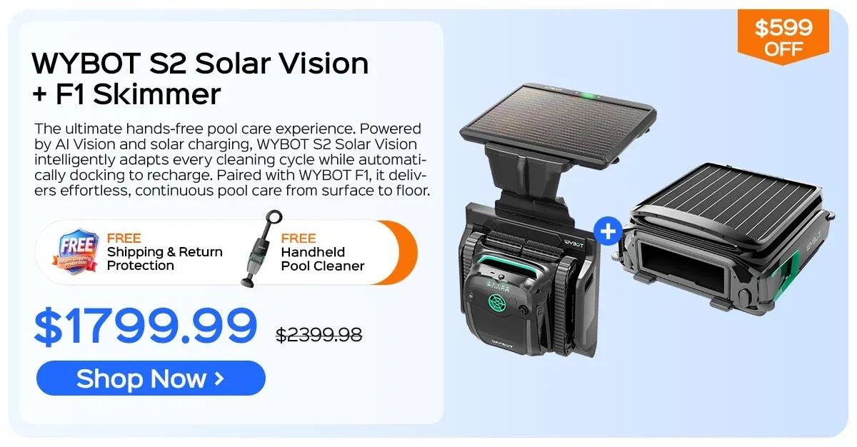 Wybot S2 Solar Vision+ F1 Skimmer