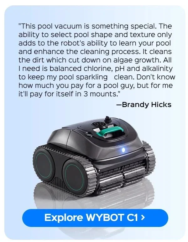 (2026 Upgrade) WYBOT C1 Cordless Robotic Pool Cleaner