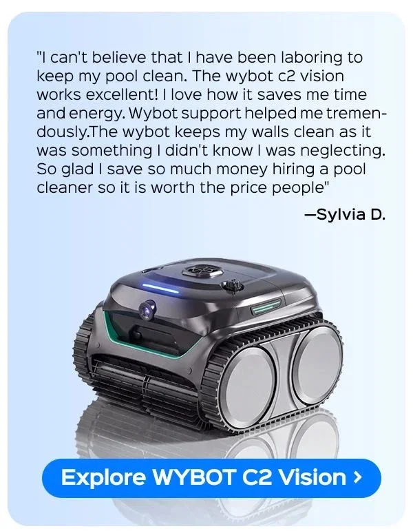 (2026 New) WYBOT C2 Vision Cordless Robotic Pool Cleaner