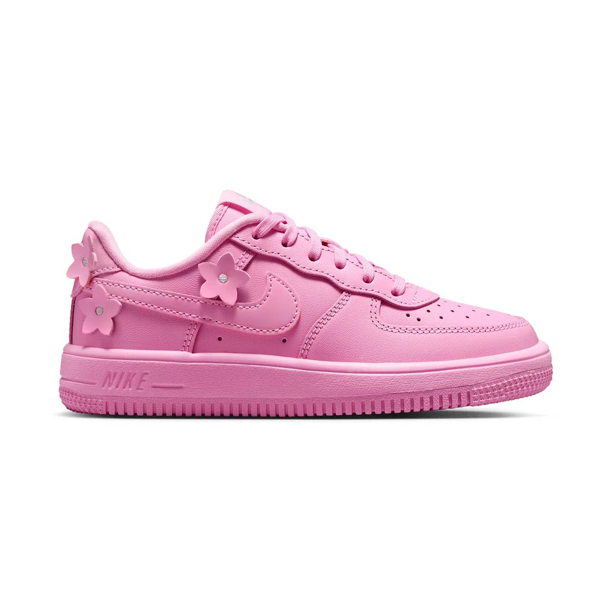 Image of Nike Force 1 'Floral Pack Pink' Little Kids Shoes