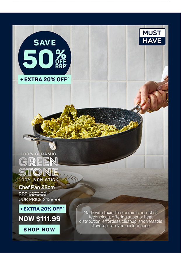 Baccarat GREEN STONE Chef Pan 28cm