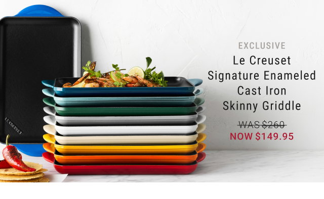 Exclusive - Le Creuset Signature Enameled Cast Iron Skinny Griddle - Was $260 NOW $149.95