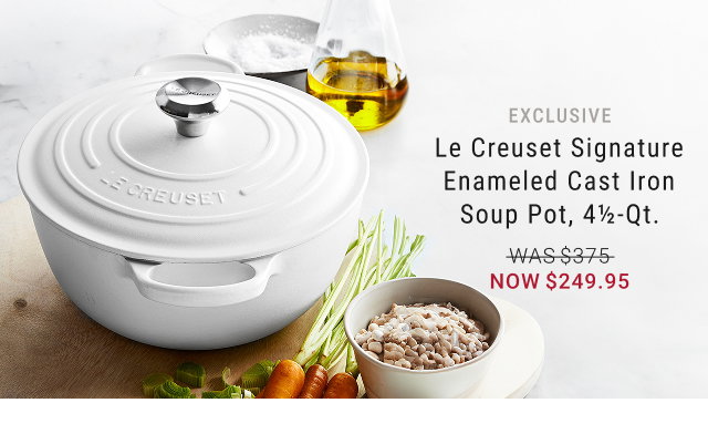 Exclusive - Le Creuset Signature Enameled Cast Iron Soup Pot, 4½-Qt. - WAS $375 - NOW $249.95