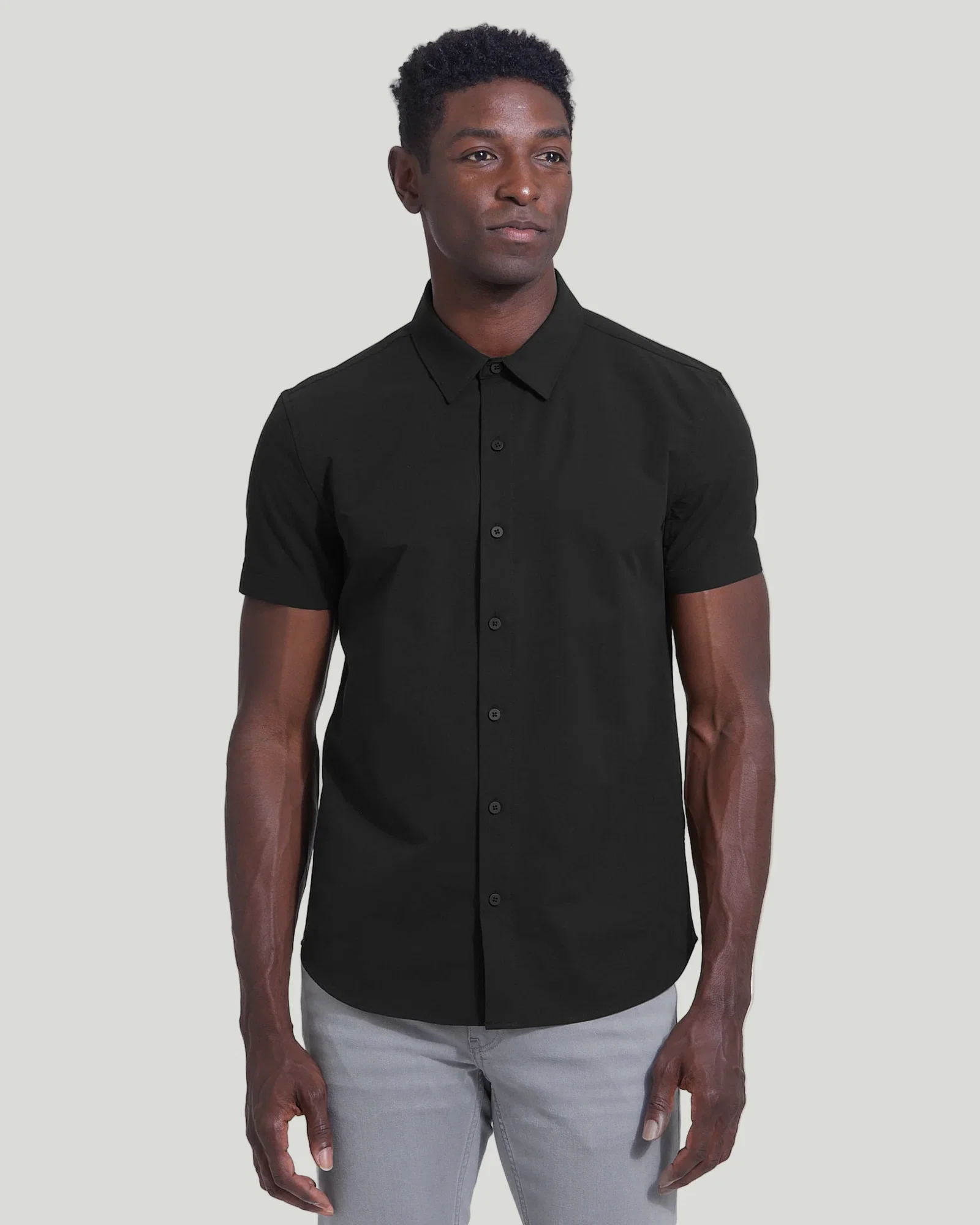 Image of Black Commuter Short Sleeve Shirt