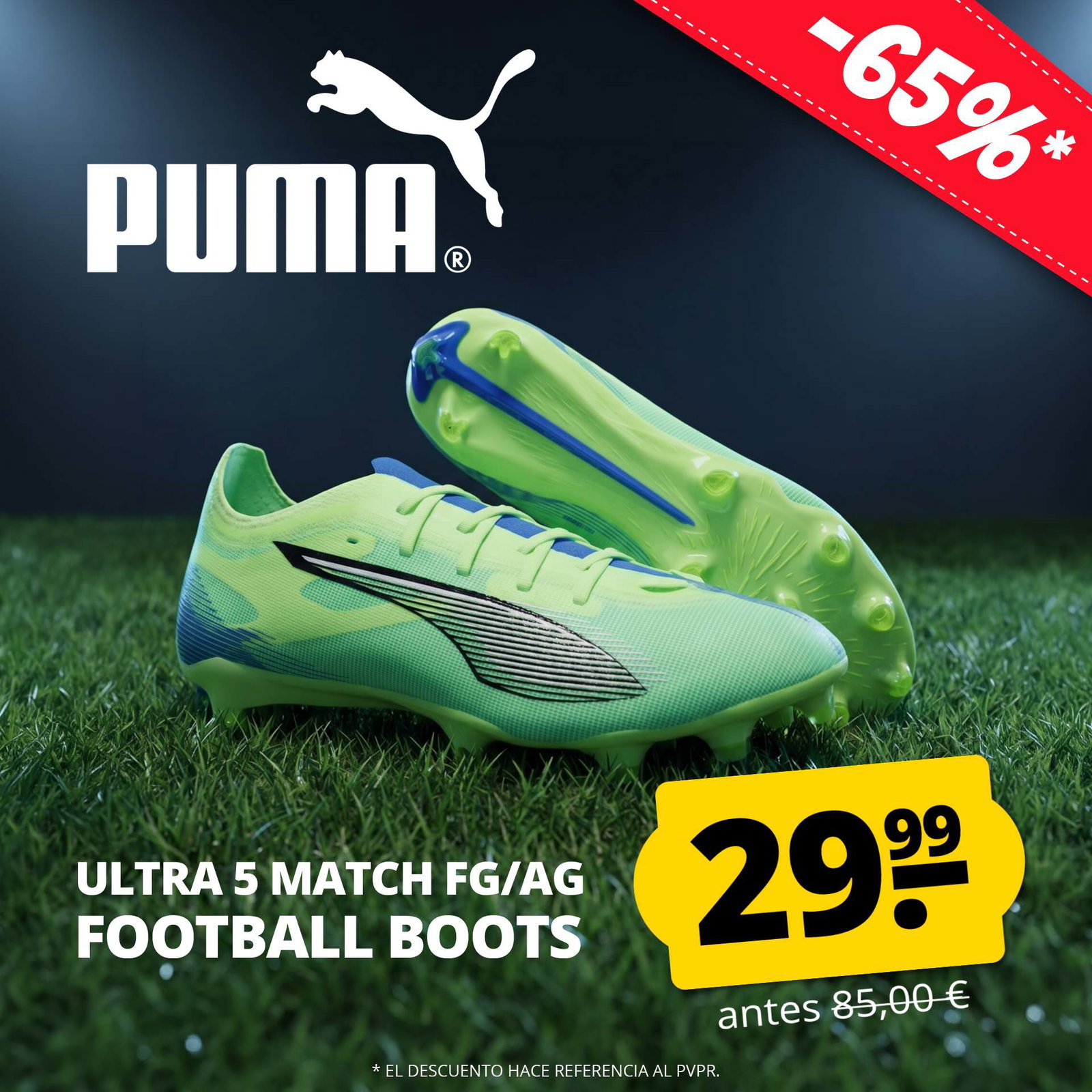 puma ultra 5 match fg/ag hombre botas de futbol