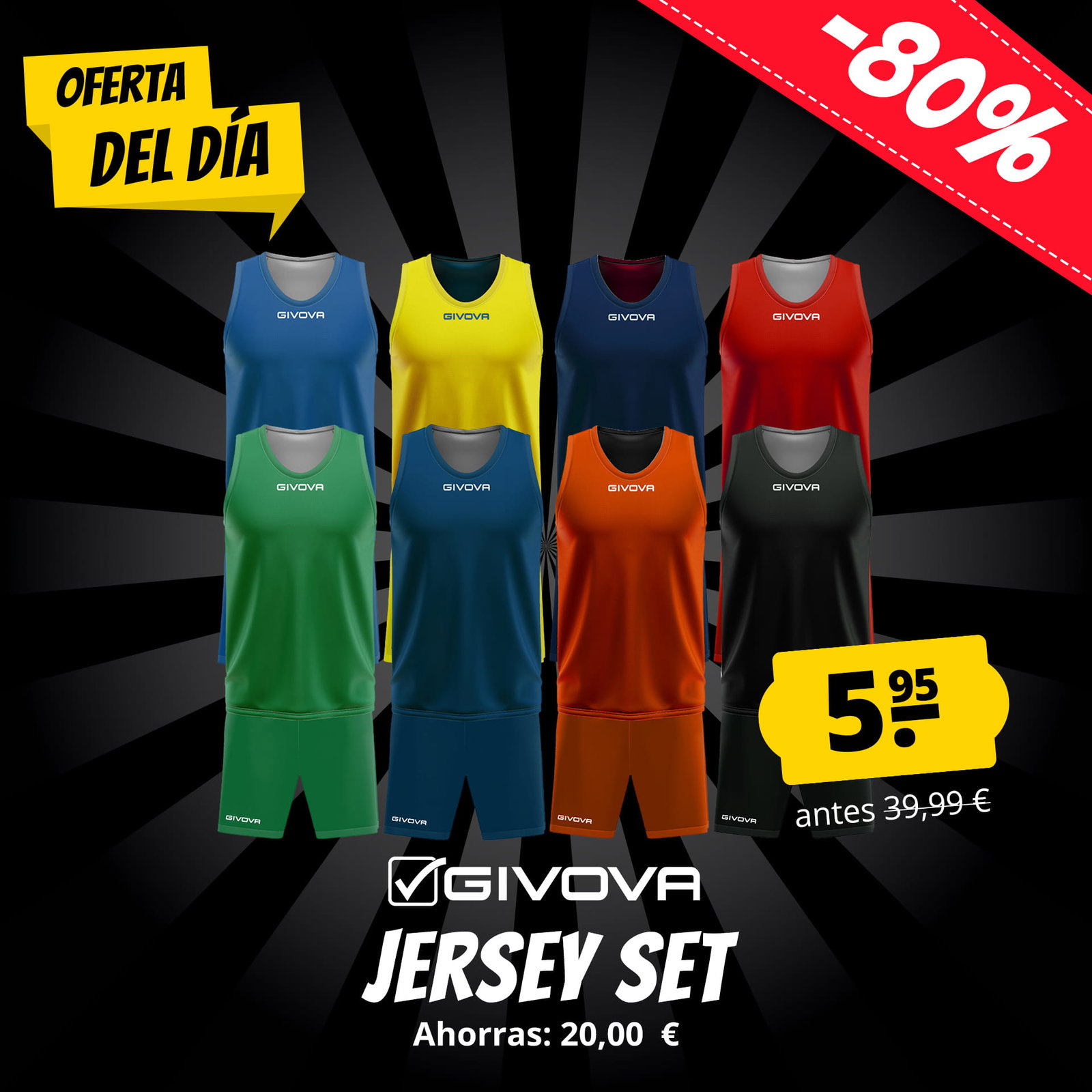 givova conjunto de baloncesto reversible