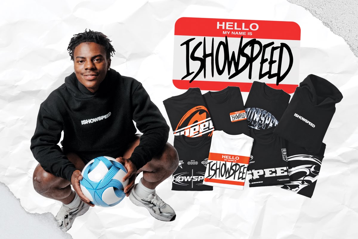 Shop ISHOWSPEED merch, featuring new graphic tees