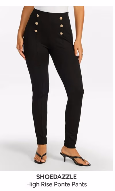 High Rise Ponte Pants