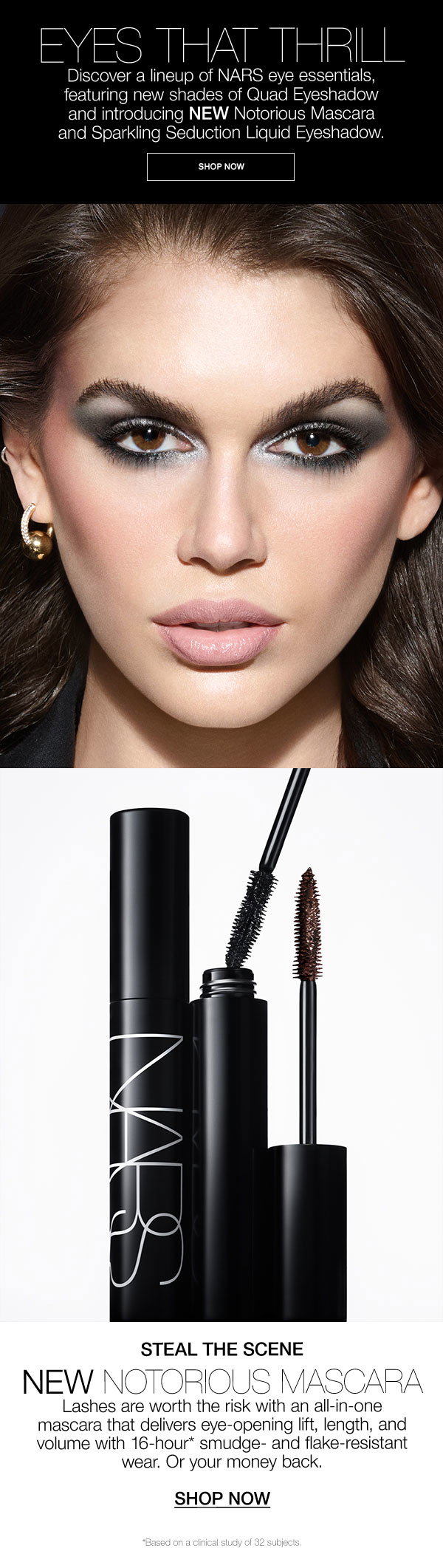 Introducing Notorious Mascara—an all-in-one, high-performance formula that delivers defined volume with a lifted, lightweight feel.