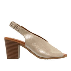 Buttercup Silver Leather Slingback Sandal