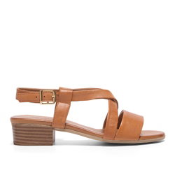 Tianey Tan Leather Strappy Sandals