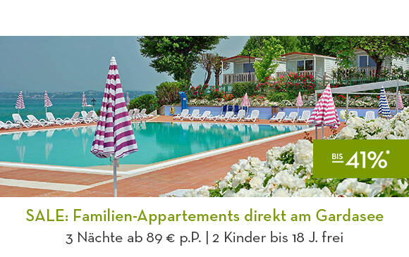 SALE: Familien-Appartements direkt am Gardasee