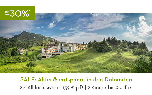 SALE: Aktiv & entspannt in den Dolomiten