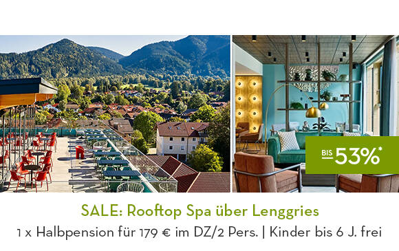 SALE: Rooftop Spa über Lenggries