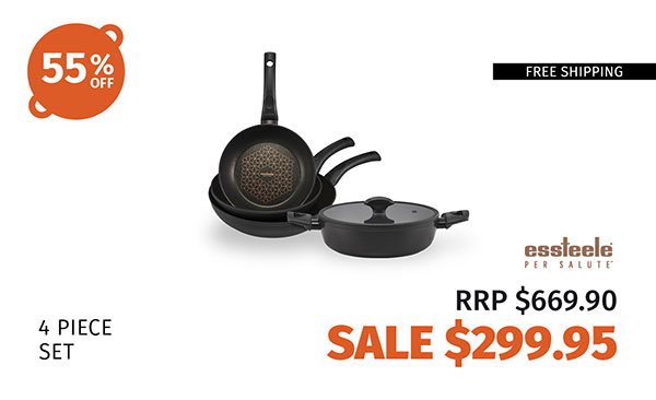 Essteele Per Salute Nonstick Induction 4 Piece Cookware Set