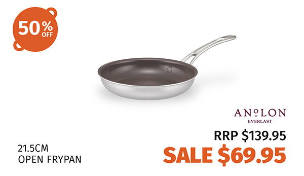 Anolon EverLast Ceramic Stainless Steel Induction Open Frypan 21.5cm