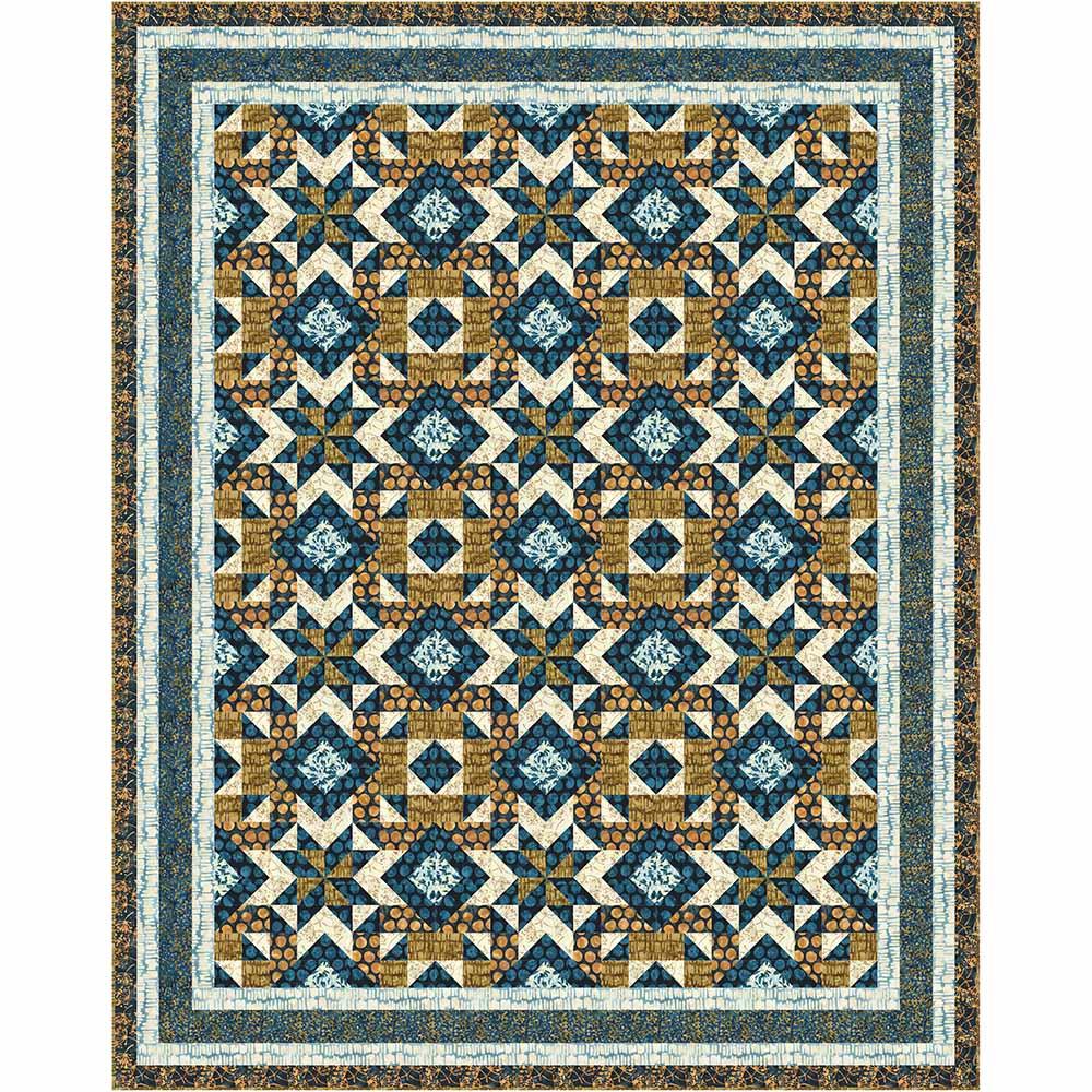 Image of Canyon Stars - Cathey Marie Designs - Ink & Petal - Banyan Batiks by Northcott - Quilt Kit
