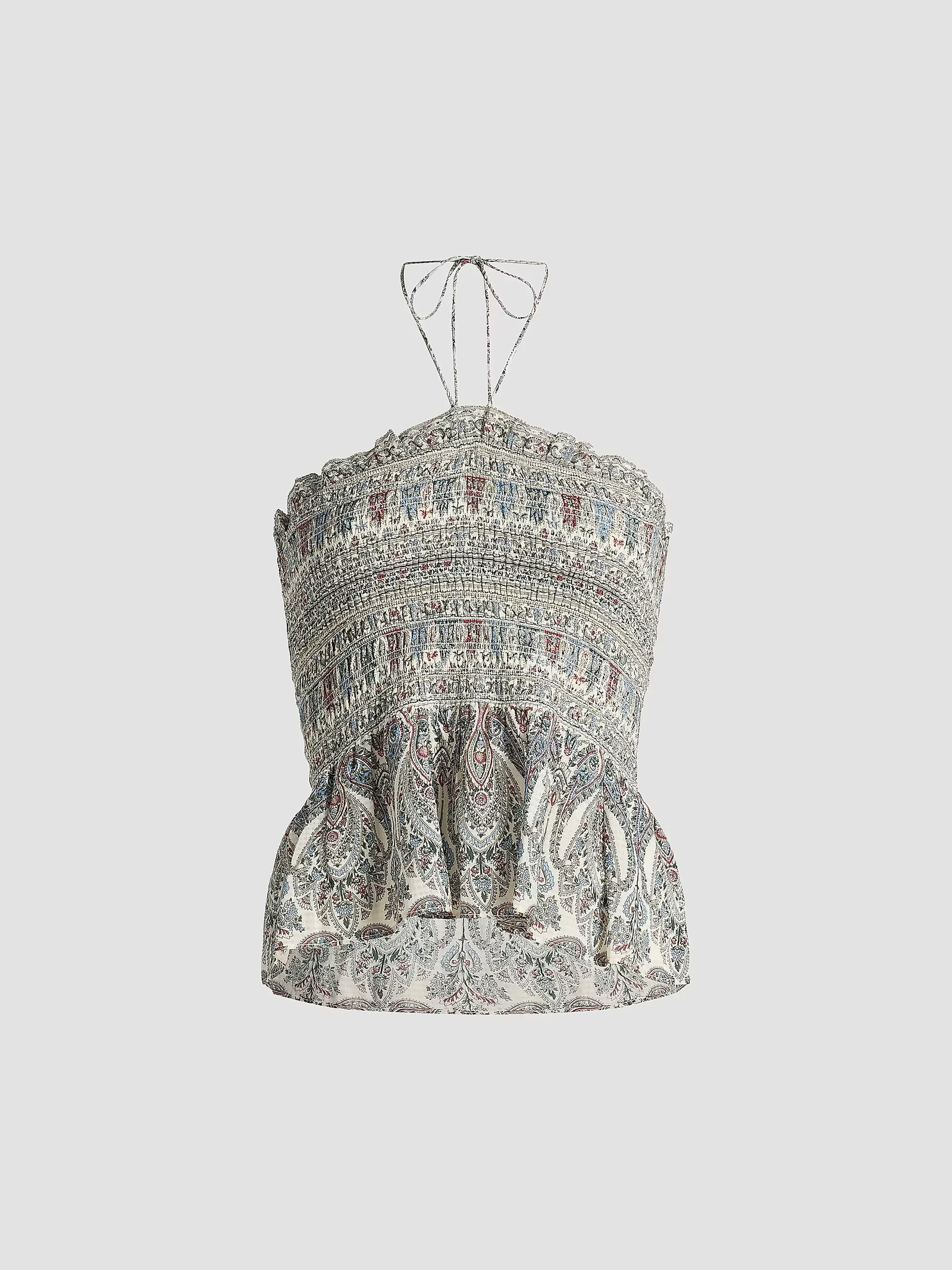Veronica Beard Damsey Smocked Top