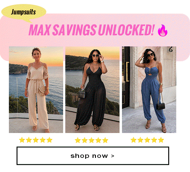 Jumpsuits MAX SAVINGS UNLOCKED! 🔥