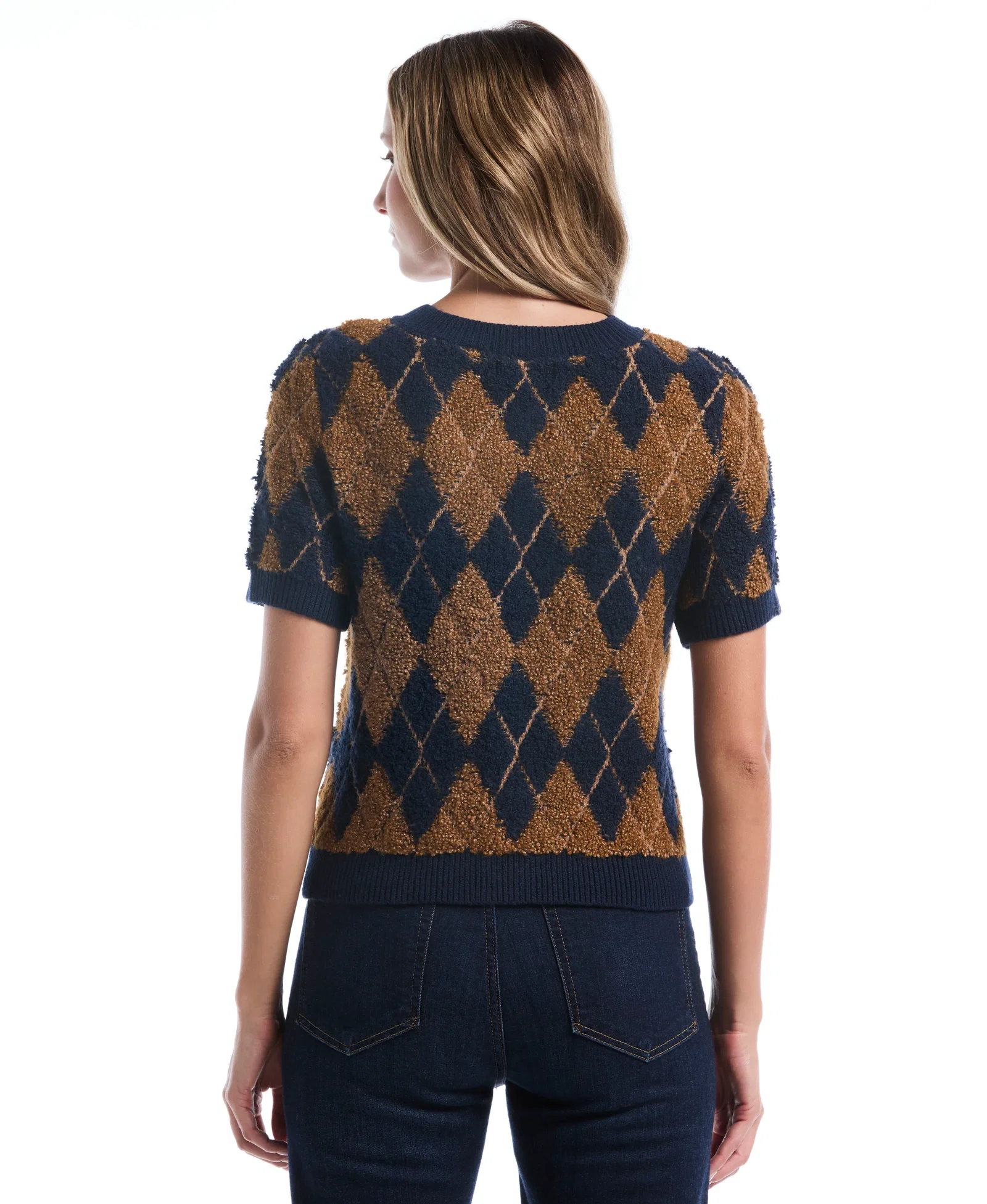 Image of Argyle Cardigan Sweater