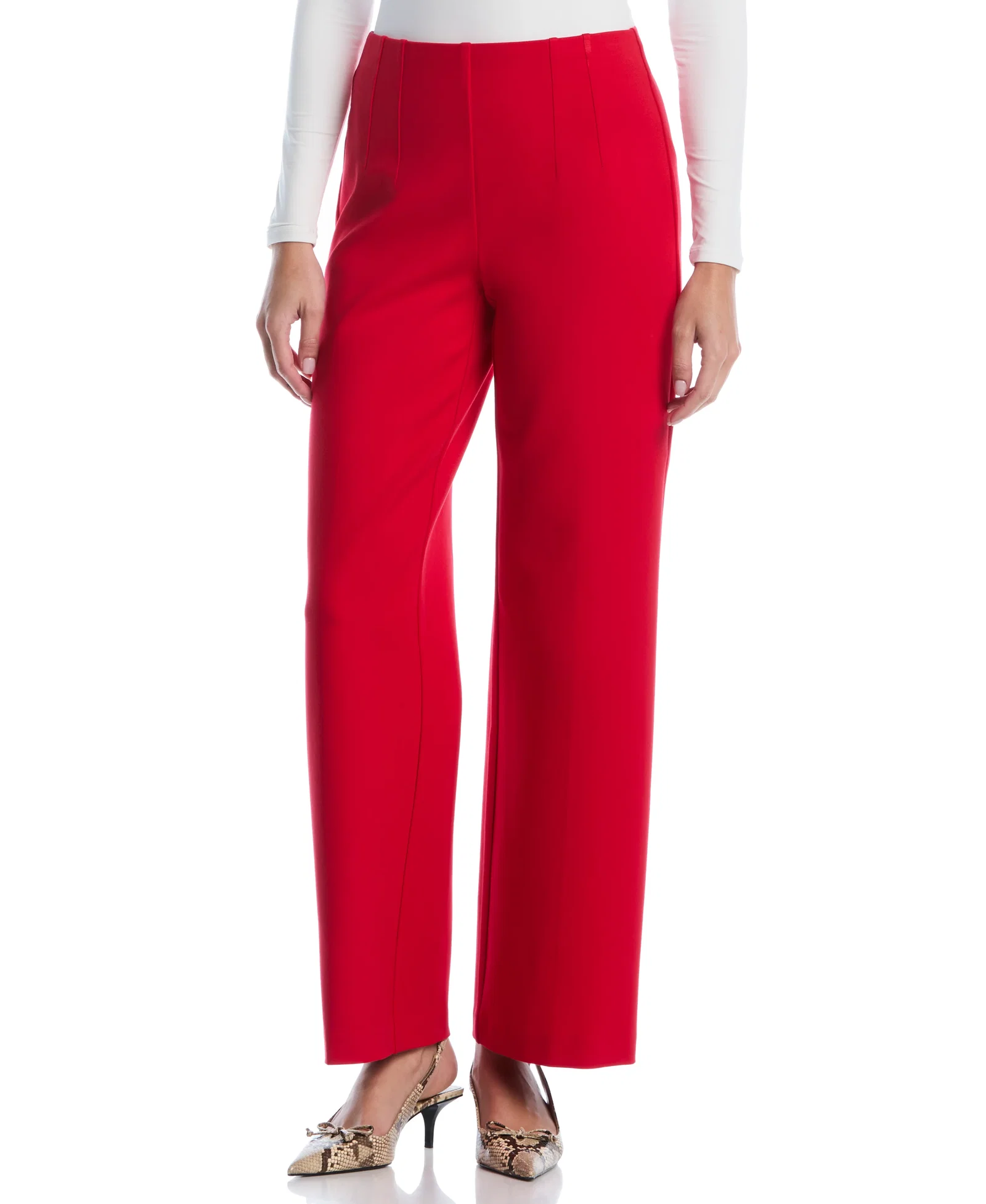 Image of Double Dart Wide Leg Pant