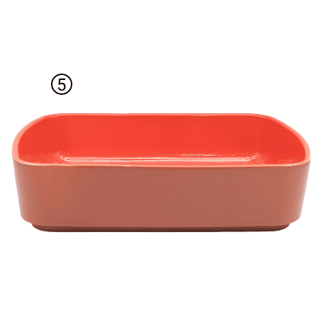 Moule rectangulaire 34cm céramique, vif