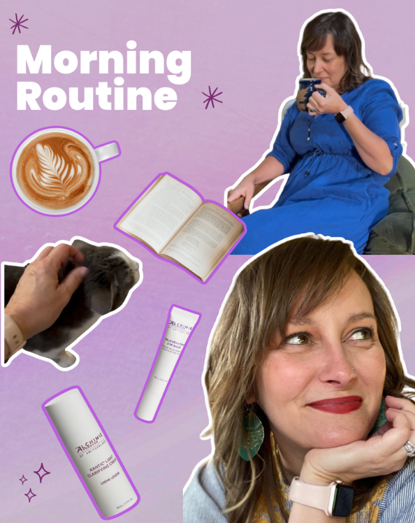 Kelli with her favorite products