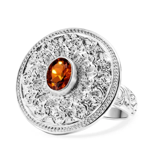 Hessonit Granat Ring