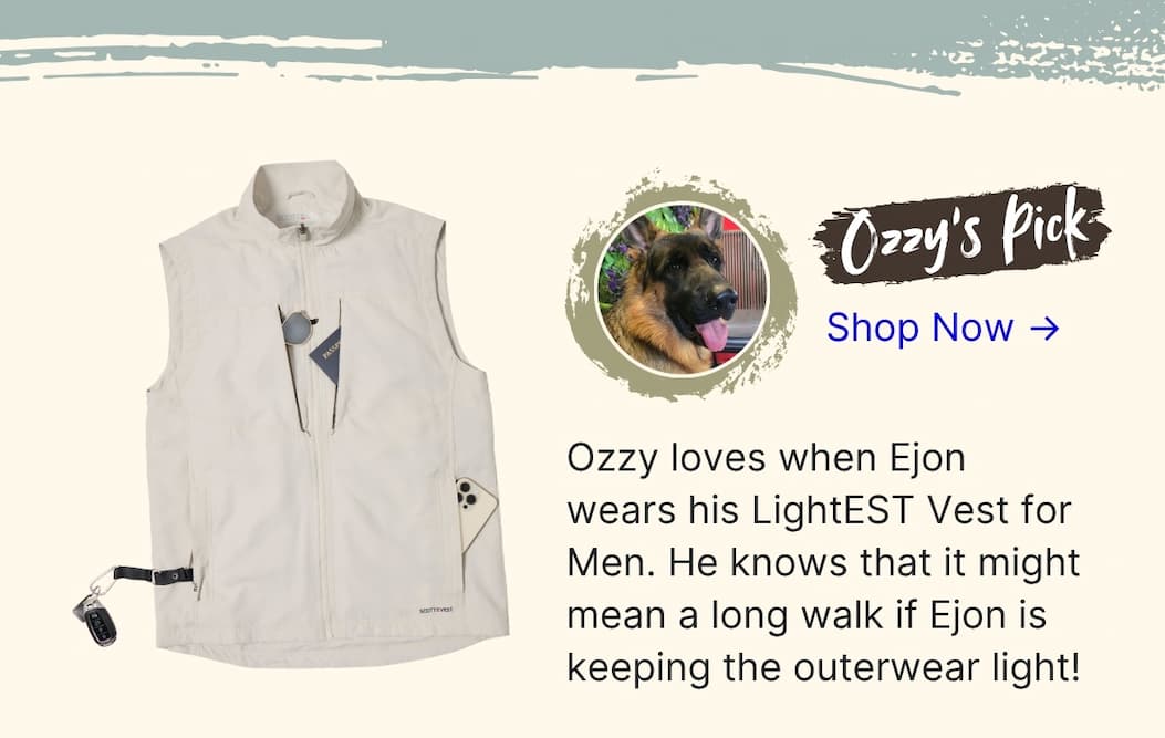Dog Days of Summer Sale - 20% off LightEST Vest for Men with code SIRIUS26