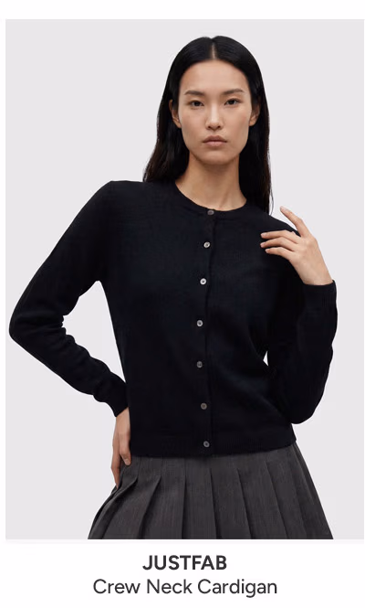 Crew Neck Cardigan