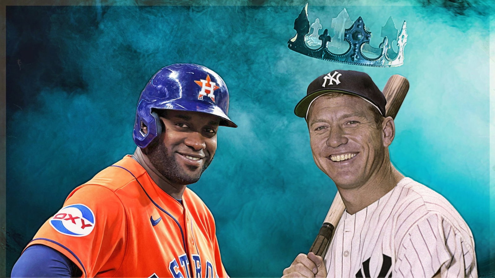 Yordan Alvarez and Mickey Mantle