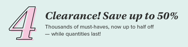 Clearance! Save up to 50%