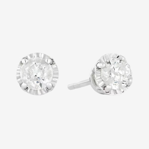 9ct White Gold 0.40ct Diamond Stud Earrings