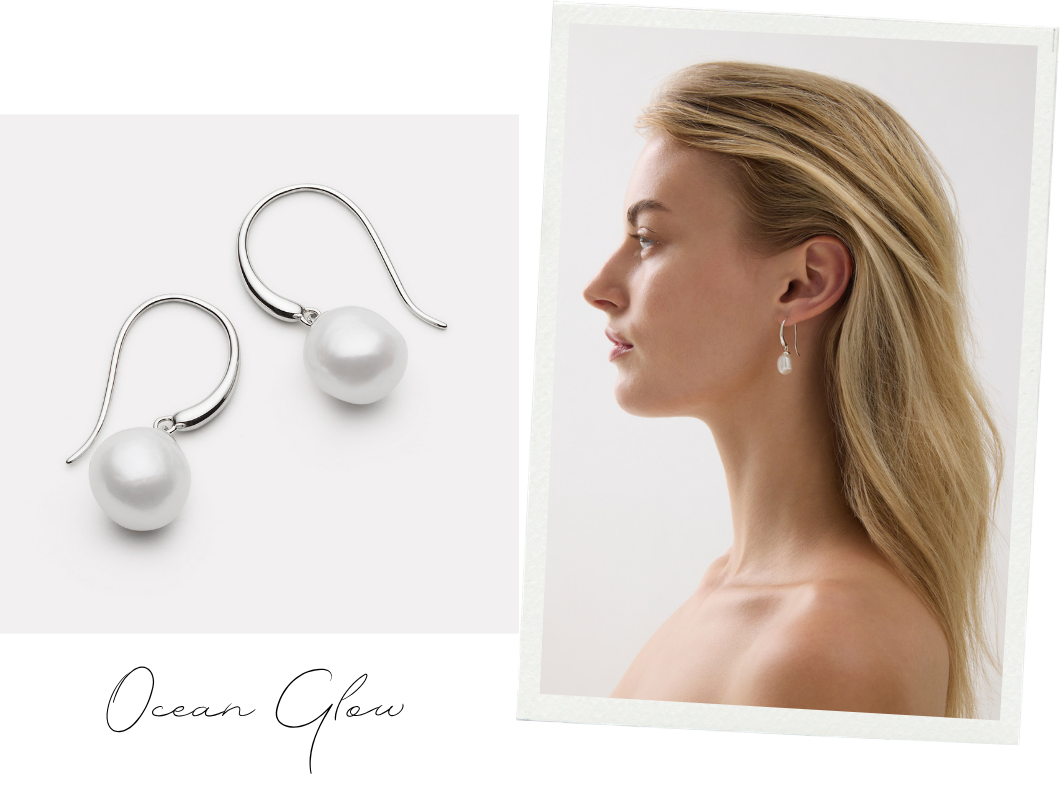 Ocean Glow Pearl Earrings