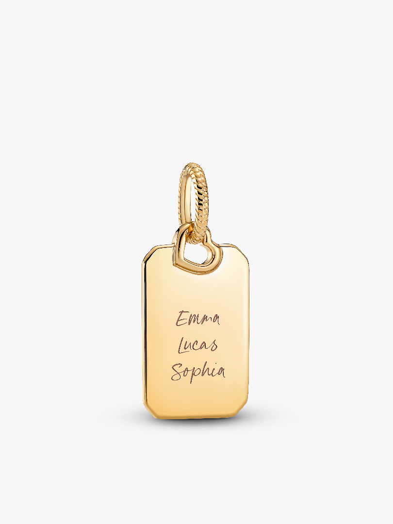 Engravable Rectangle Tag Pendant