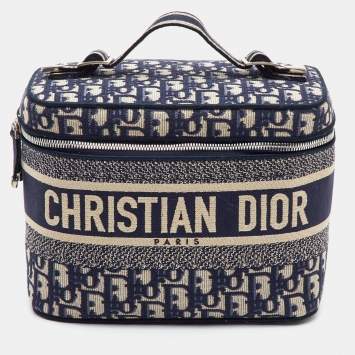 Travel Navy Blue Oblique Embro