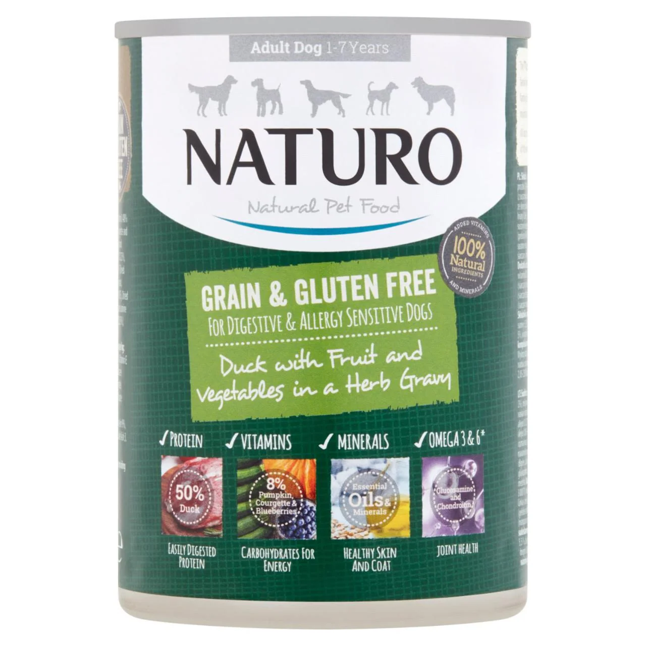 Image of Naturo Duck with Blueberries <br>Wet Dog Food