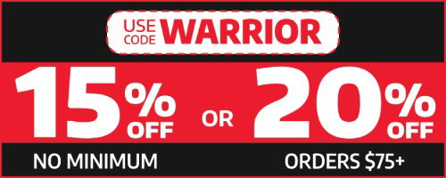 15% Off All Orders, No Minimum Required or 20% Off Orders Over $75!