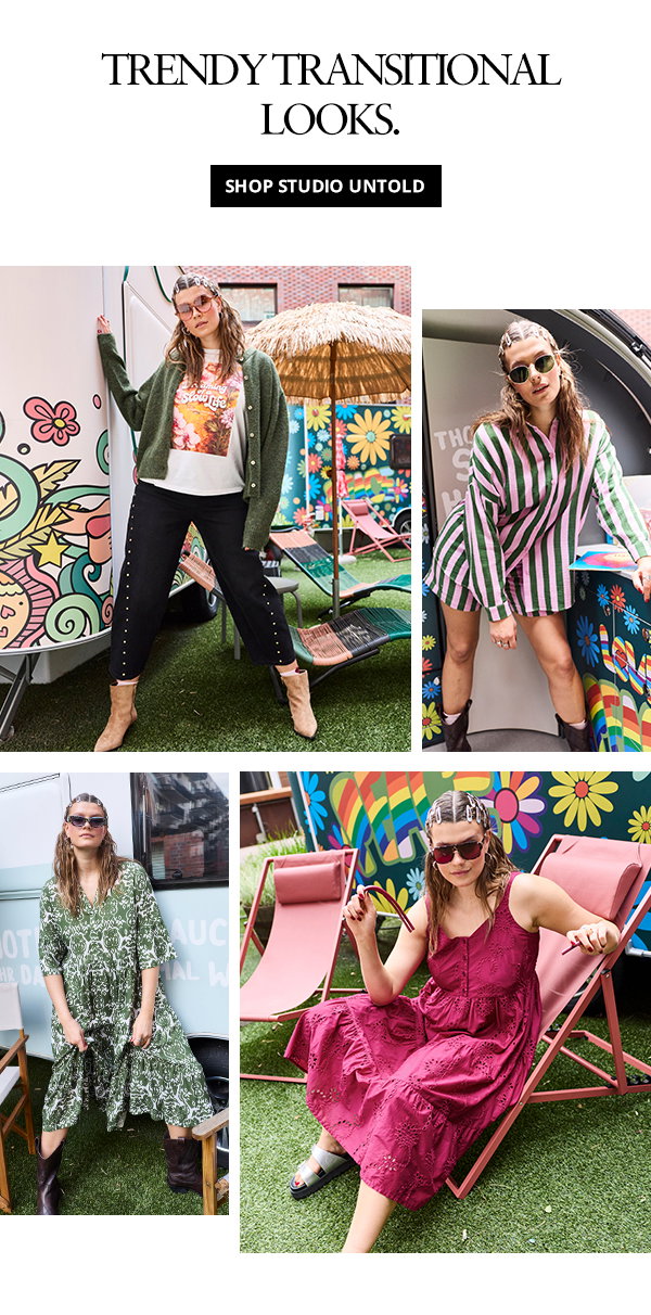 Trendy transitional looks. Shop Studio Untold