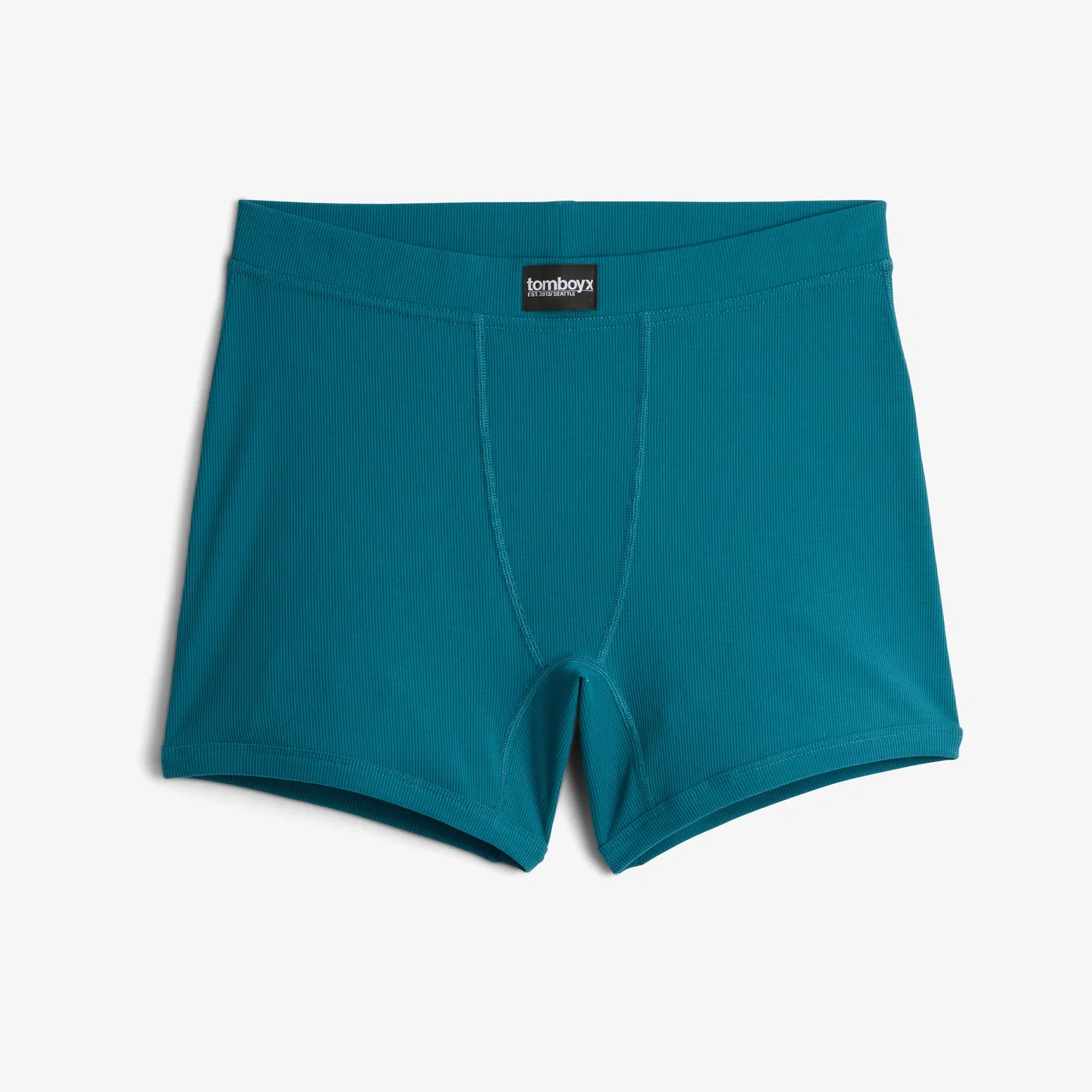 Image of Bamboo Rib 4.5" Trunks - Teal Time