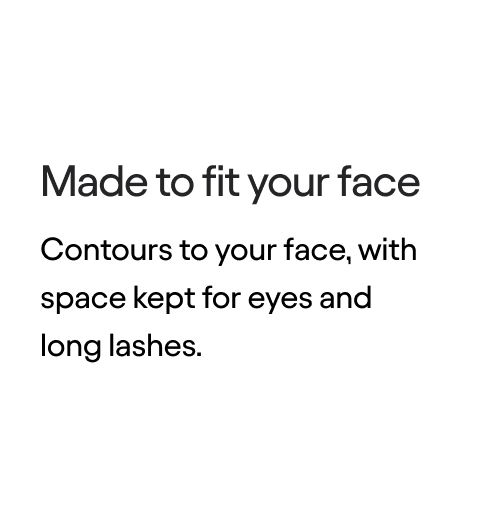 Made to fit your face