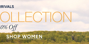 Shop up to 60% off sitewide women's apparel