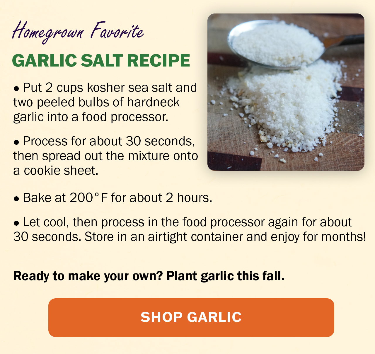 Shop our garlic selection