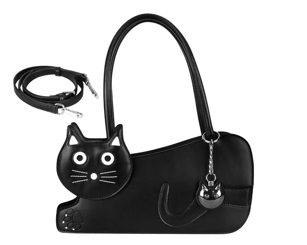 Image of Black TUKSkin Kitty Handbag