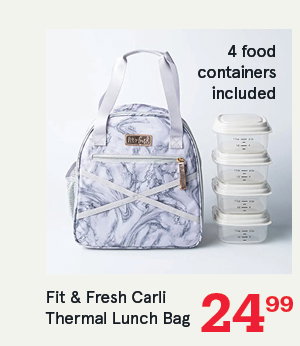 Fit & Fresh Carli 'Marble' Thermal Lunch Bag 