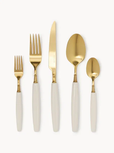 Geborsteld bestekset Boris, in verschillende setgroottes